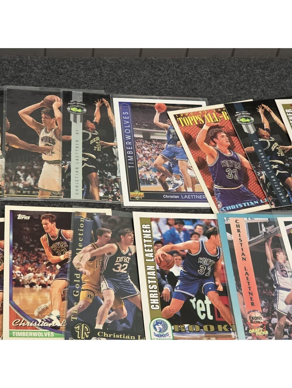 Christian Laettner 55 Card Lot / Collection Duke Blue Devils Rookies Base